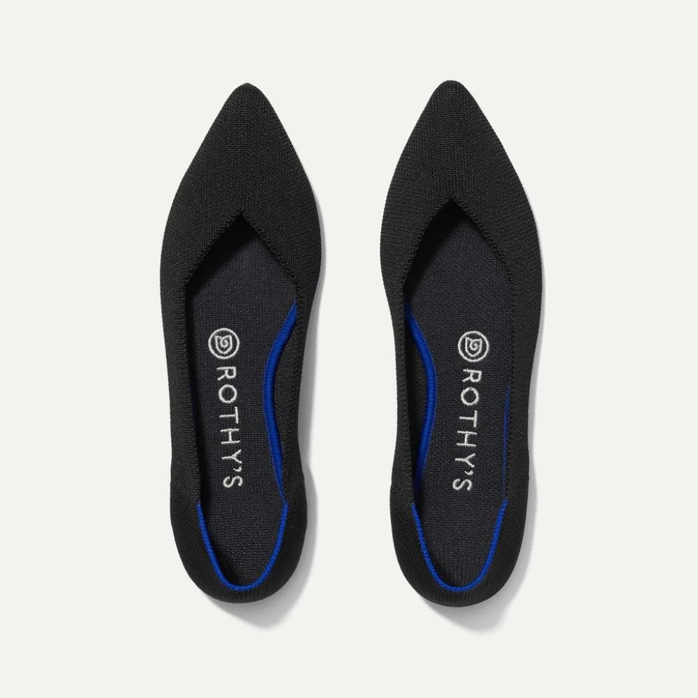 Rothy's Black Pointed Toe Flats [BRAND NEW]
